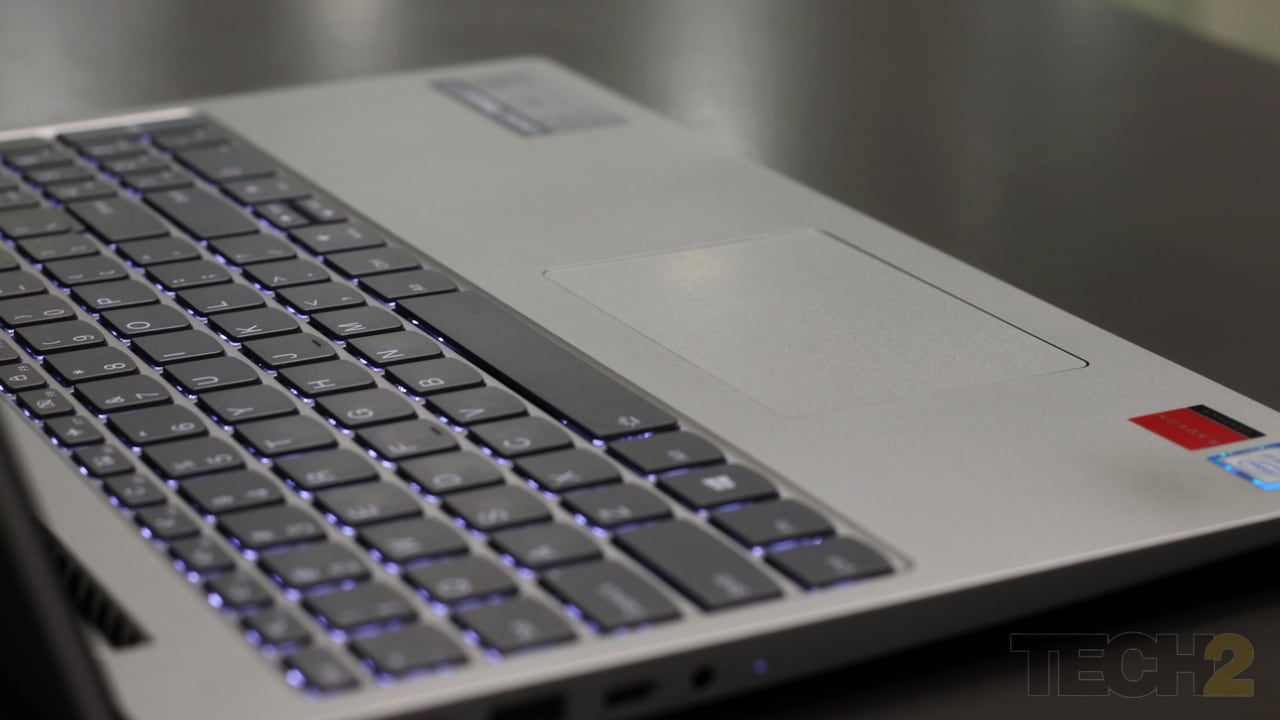 The keyboard and trackpad were enjoyable throughout my experience with the laptop. Image: tech2/Shomik SB
