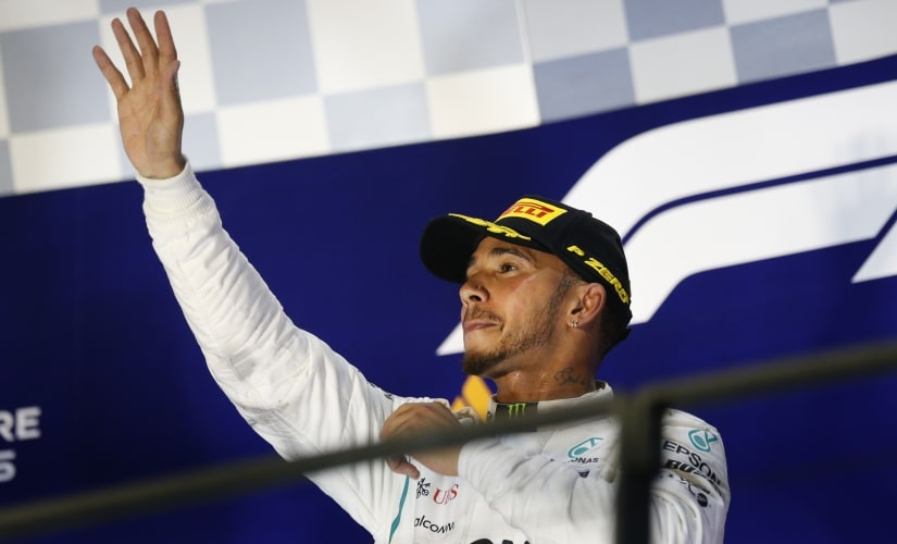 Lewis Hamilton extended his lead to 40 points after victory in Singapore Grand Prix. AP