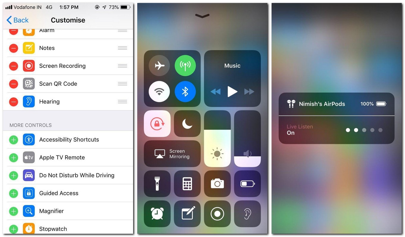 Live Listen feature on iOS 12.
