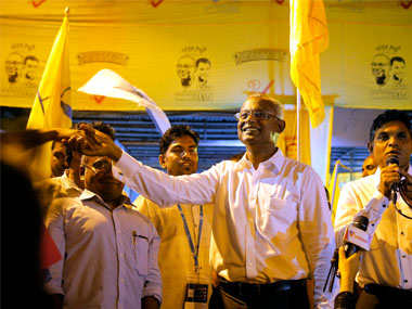 Maldives Presidential Election: India welcomes Ibrahim Mohamed Solih's victory, says result marks 'triumph of democratic forces' Maldives Presidential Election: India welcomes Ibrahim Mohamed Solih's victory, says result marks 'triumph of democratic forces'