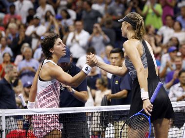 US Open 2018: Carla Suarez Navarro shocks Maria Sharapova to set up quarter-final clash with Madison Keys US Open 2018: Carla Suarez Navarro shocks Maria Sharapova to set up quarter-final clash with Madison Keys