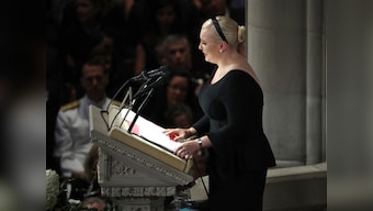 'We mourn the passing of American greatness, not cheap rhetoric': Full text of Meghan McCain's remarks at her father's memorial service