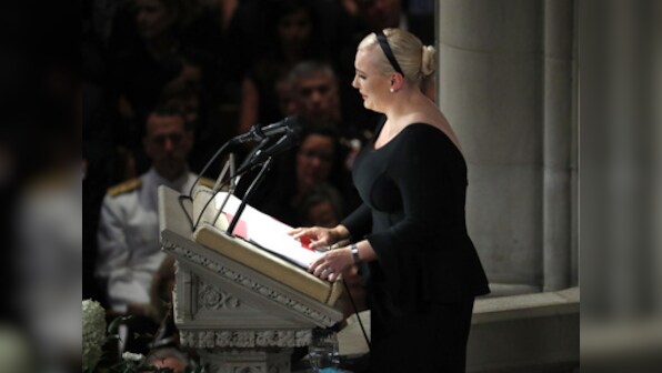 'We mourn the passing of American greatness, not cheap rhetoric': Full text of Meghan McCain's remarks at her father's memorial service