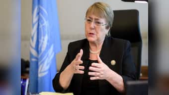 UN rights chief Michelle Bachelet warns climate change is a global threat to human rights, says 'Amazon fires are burning up our future'