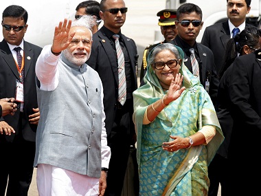 India, Bangladesh sign seven pacts after wide-ranging talks between Narendra Modi and Sheikh Hasina India, Bangladesh sign seven pacts after wide-ranging talks between Narendra Modi and Sheikh Hasina