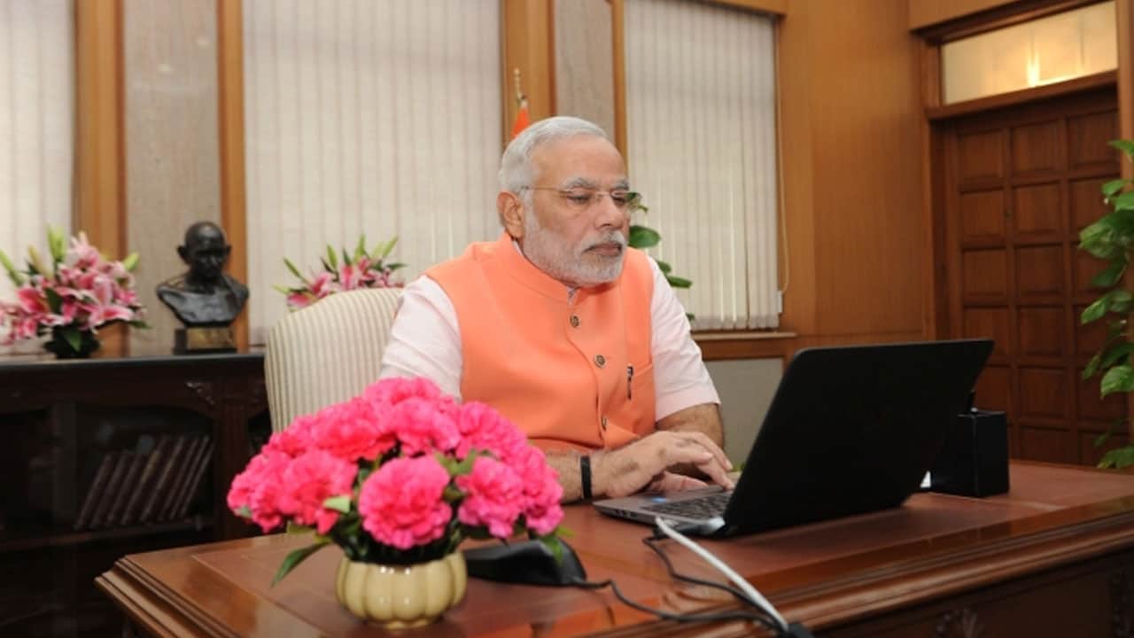 Narendra Modi. Image: NaMo website.