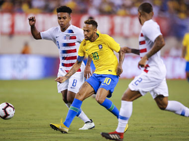 Roberto Firmino, Neymar on target as Brazil cruise to 2-0 victory over inexperienced United States of America Roberto Firmino, Neymar on target as Brazil cruise to 2-0 victory over inexperienced United States of America