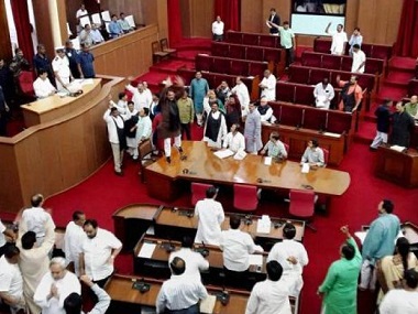 Odisha Assembly adjourned till Tuesday after Opposition ruckus: Congress protests fuel price hike, BJP raises cooperative bank scam Odisha Assembly adjourned till Tuesday after Opposition ruckus: Congress protests fuel price hike, BJP raises cooperative bank scam