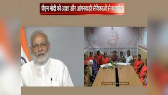 Narendra Modi interacts with ASHA, ANM and Anganwadi workers, underlines importance of welfare of women, children