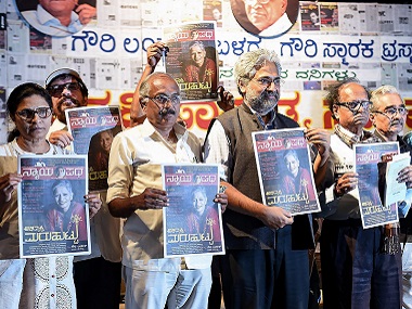 Gauri Lankesh's death anniversary: Activists, writers, scribes, students pay tribute to murdered journalist Gauri Lankesh's death anniversary: Activists, writers, scribes, students pay tribute to murdered journalist