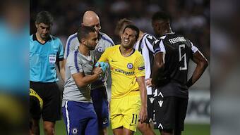 Europa League: Chelsea manager Maurizio Sarri says Pedro's shoulder injury in PAOK win not as damaging as feared