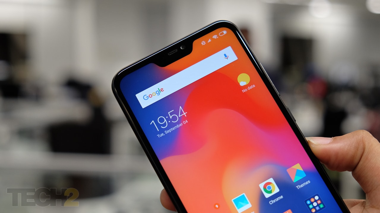 The cheapest Xiaomi smartphone with a notch. Image: tech2/Shomik Sen Bhattacharjee