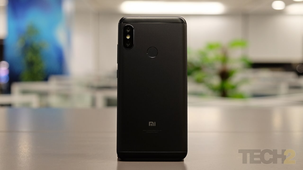 The back looks identical to the Redmi Y2. Image: tech2/Shomik Sen Bhattacharjee