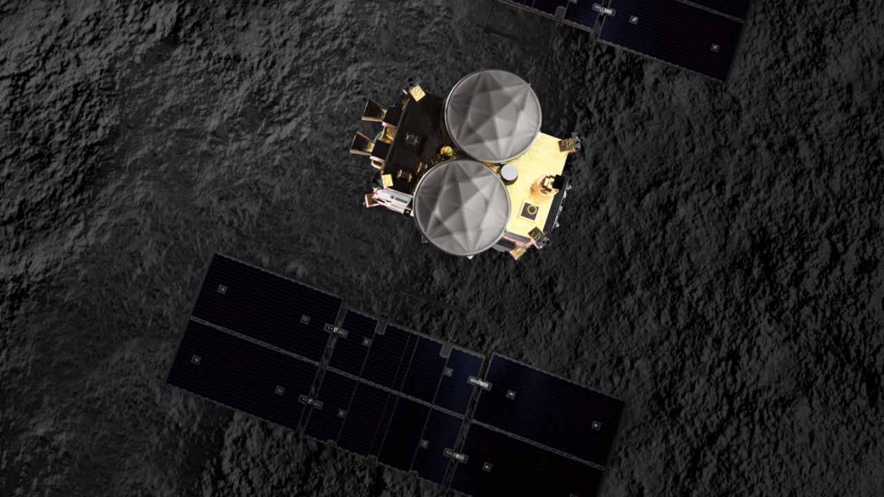 Touchdown! Japan's Hayabusa2 spacecraft releases MASCOT lander on asteroid Ryugu Touchdown! Japan's Hayabusa2 spacecraft releases MASCOT lander on asteroid Ryugu