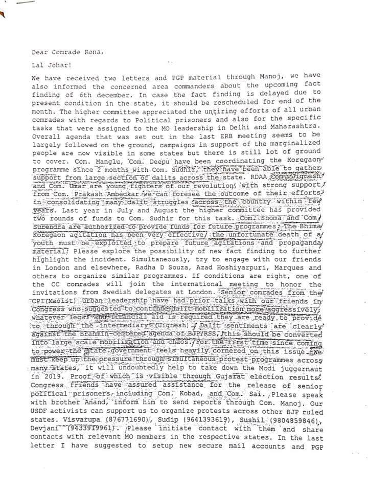 Rona letter