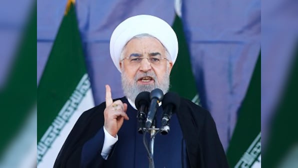 ‘Our enemies do not accept logic’: Iranian president Hassan Rouhani says 'talks are useless' as Tehran's nuclear deal with US crumbles