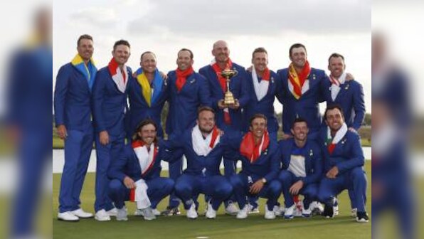 British Open champion Francesco Molinari stars to help Team Europe beat favourites USA and clinch Ryder Cup