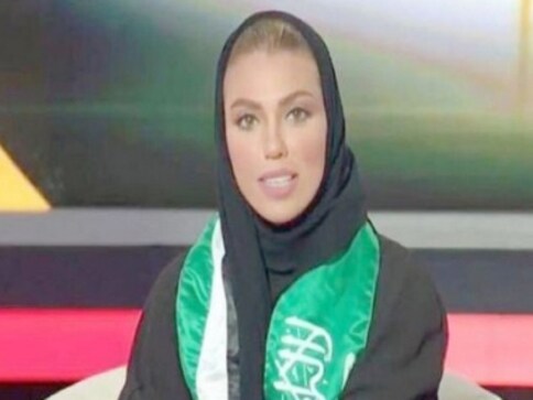 Weam Al-Dakheel becomes first woman in Saudi Arabia to deliver evening news bulletin on state-owned TV channel Weam Al-Dakheel becomes first woman in Saudi Arabia to deliver evening news bulletin on state-owned TV channel