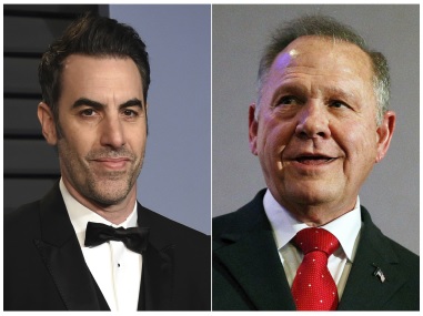Sacha Baron Cohen sued by Roy Moore for $95 mn over 'defamatory' Who Is America? prank Sacha Baron Cohen sued by Roy Moore for $95 mn over 'defamatory' Who Is America? prank
