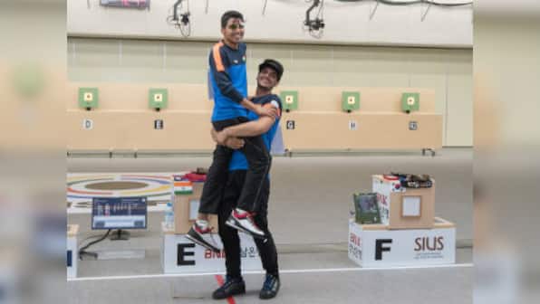 Saurabh Chaudhary clinches individual gold at Asian Airgun Championship; wins team gold with Arjun Singh Cheema, Anmol Jain