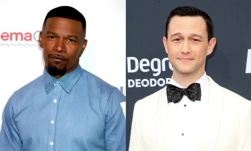 Jamie Foxx and Joseph Godron-Levitt. Twitter @aceshowbiz