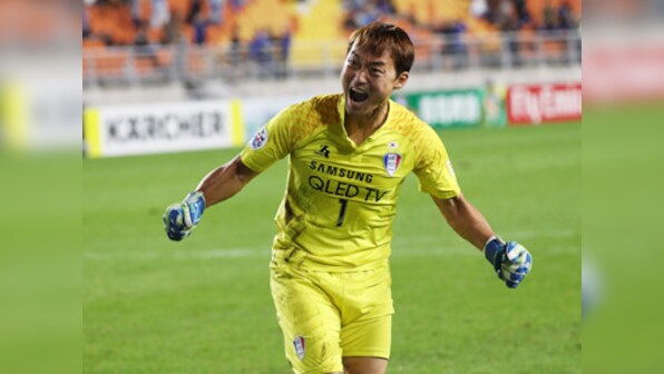 Goalkeeper Shin Hwa-yong saves three penalties to take Suwon Bluewings into AFC Champions League semi-finals