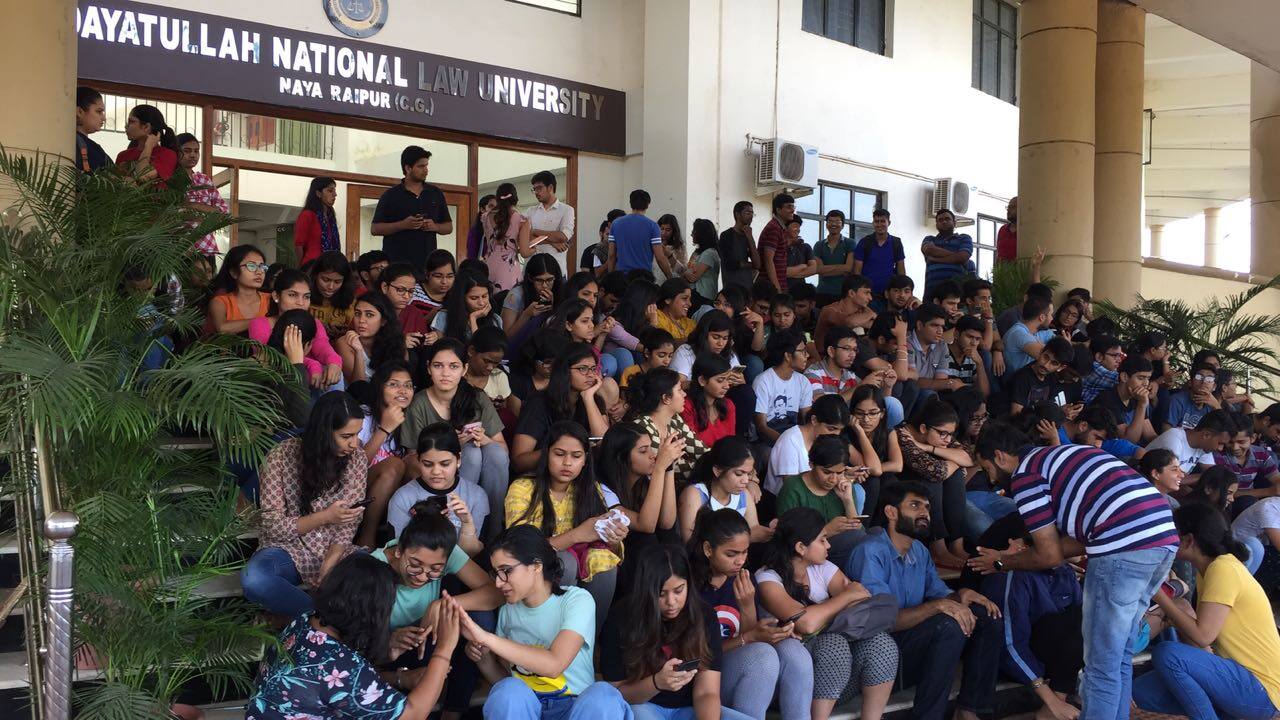 HNLU Extends Library Timings At Law School Day After Interim Vice