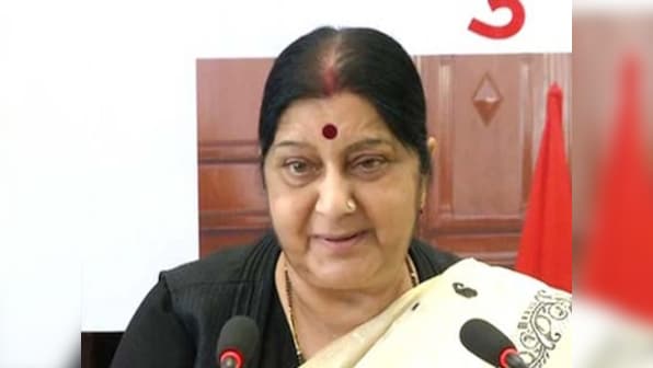Sushma Swaraj says 17 coordinators appointed in Tripoli to help Indians leave Libya; Indian embassy helping people with exit visas