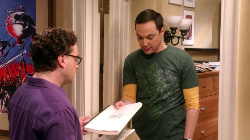Jim Parsons and Johnny Galecki in a still from The Big Bang Theory