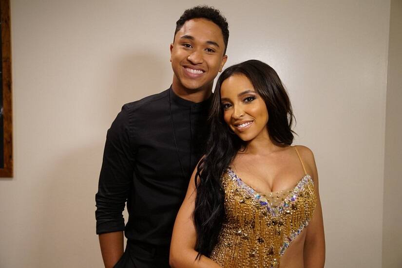 Brandon Armstrong and Tinashe. Image via Twitter
