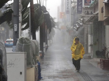 Typhoon Trami batters Okinawa: Nine injured, over 600 people shifted to shelters; storm progresses towards Japan mainland Typhoon Trami batters Okinawa: Nine injured, over 600 people shifted to shelters; storm progresses towards Japan mainland