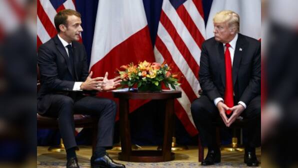Donald Trump holds meeting with Emmanuel Macron; discusses Syria, Iran and promoting trade between US, EU