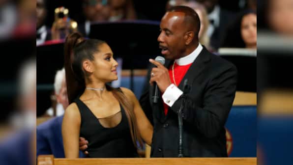 Bishop at Aretha Franklin funeral apologises to Ariana Grande for how he touched her on stage