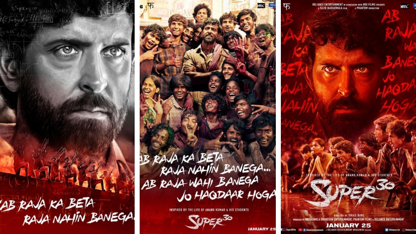 Super 30 first posters released on Teachers Day; Hrithik Roshan gears up to take on the system through education