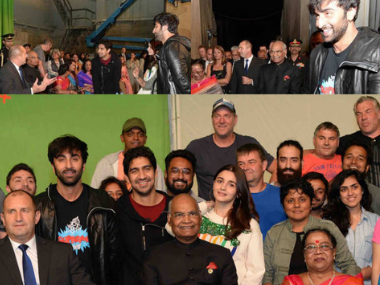 President Ram Nath Kovind, Bulgarian counterpart Rumen Radev visit Brahmastra set in Sofia President Ram Nath Kovind, Bulgarian counterpart Rumen Radev visit Brahmastra set in Sofia