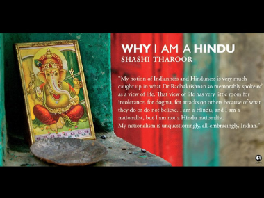 Shashi Tharoor's book Why I Am A Hindu to be made into web series; show will release in 2019 first quarter Shashi Tharoor's book Why I Am A Hindu to be made into web series; show will release in 2019 first quarter