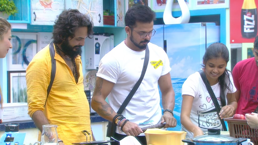 Sreesanth trying to make roti