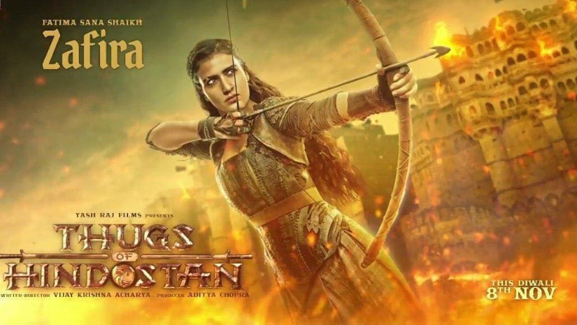 Zafira's first look from Thugs of Hindostan. Image from Facebook