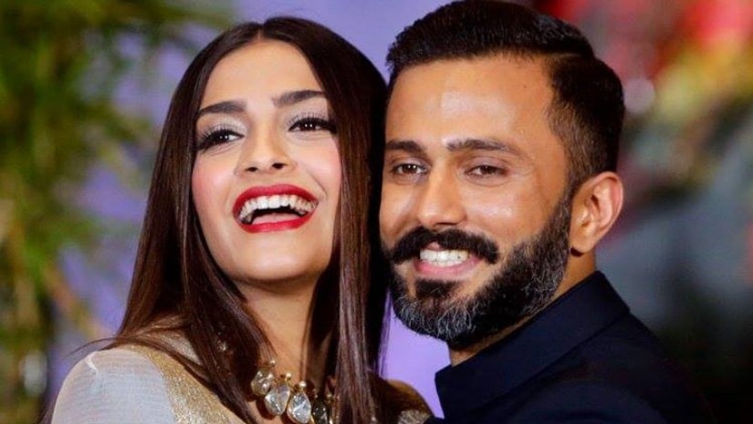 Sonam Kapoor (left) and Anand Ahuja. Image from Facebook