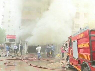 Massive fire guts shops at Ahmedabad's Sreeji Towers; all residents safely evacuated, says official