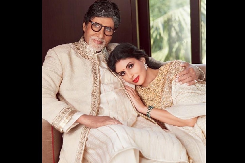 Shweta Bachchan Nanda with Amitabh Bachchan. Twitter