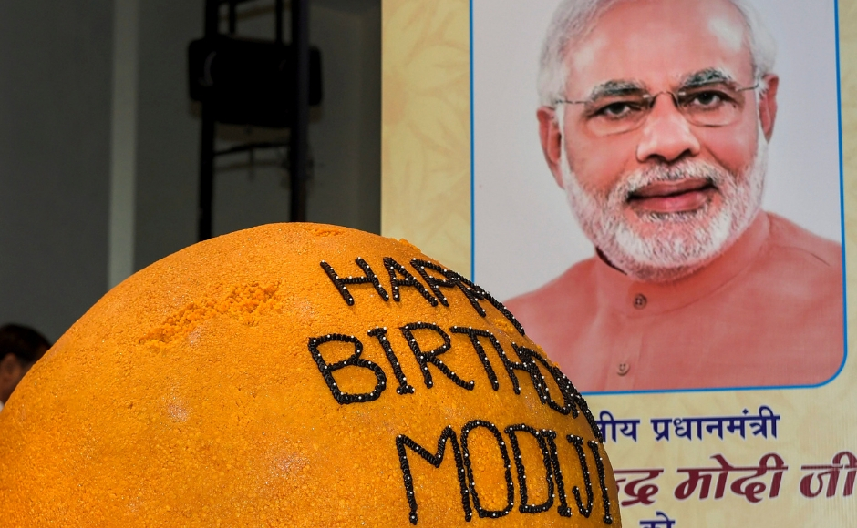Narendra Modi celebrates 68th birthday in Varanasi; wishes pour in from across India Narendra Modi celebrates 68th birthday in Varanasi; wishes pour in from across India
