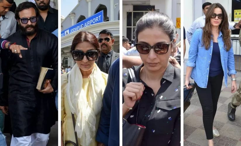 Saif Ali Khan, Sonali Bendre, Tabu and Neelam/Image from Twitter.