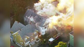 'It looked like Armageddon:' Series of gas explosions near Boston leaves at least 10 injured, sets ablaze 39 homes