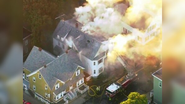 'It looked like Armageddon:' Series of gas explosions near Boston leaves at least 10 injured, sets ablaze 39 homes