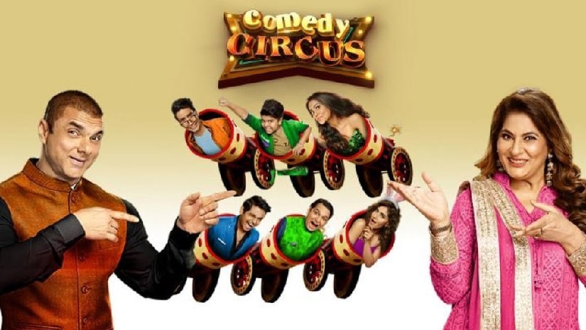 A promotional poster of Comedy Circus with judges Sohail Khan and Archana Puran Singh. Twitter @jenny22119