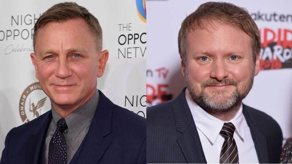 Daniel Craig (left), Rian Johnson (right). Facebook