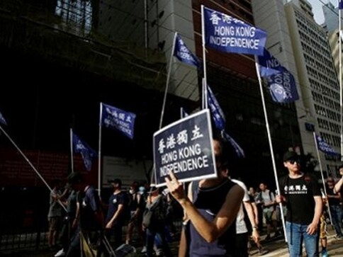 Pro-independence Hong Kong National Party banned by authorities on grounds of safeguarding 'national security' Pro-independence Hong Kong National Party banned by authorities on grounds of safeguarding 'national security'