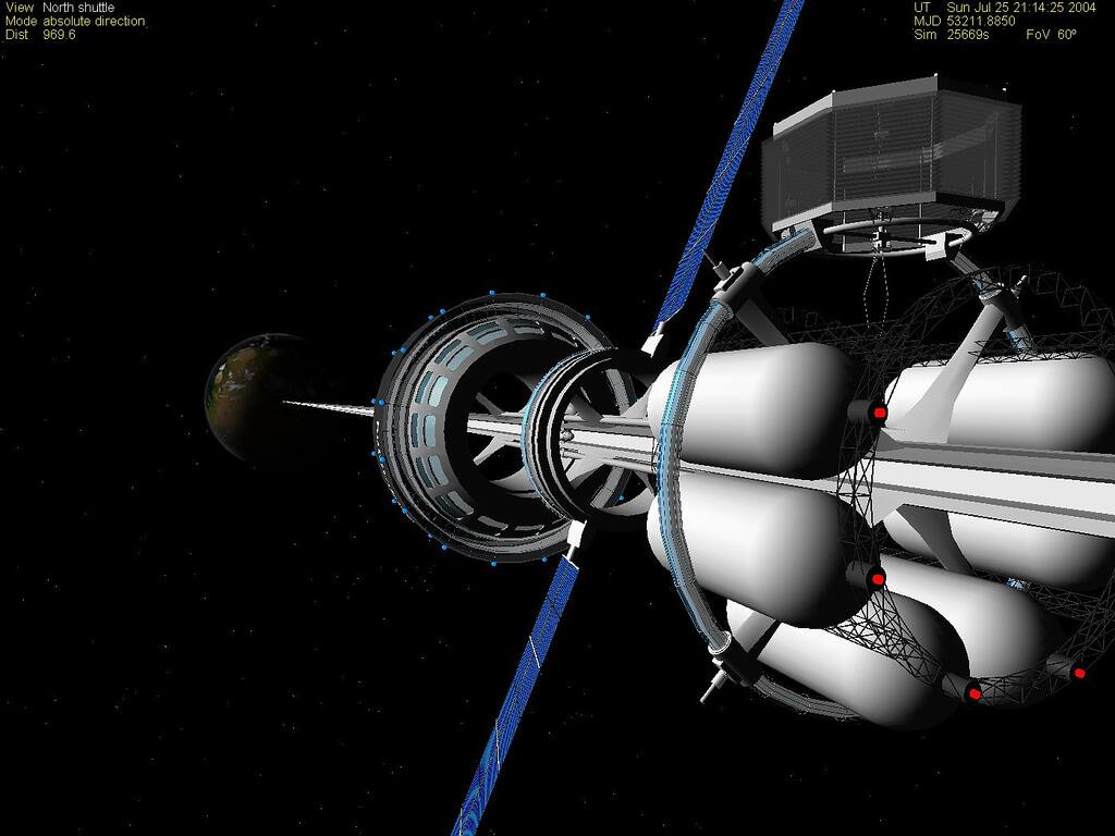 An artist’s rendition of an elevator in space. Image courtesy: Flickr