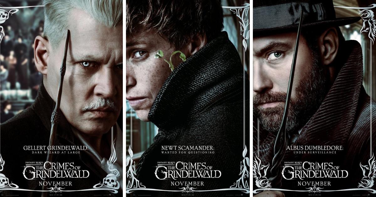 Fantastic Beasts Crimes Of Grindelwald Poster Fantastic Beasts: The Crimes of Grindelwald character posters feature